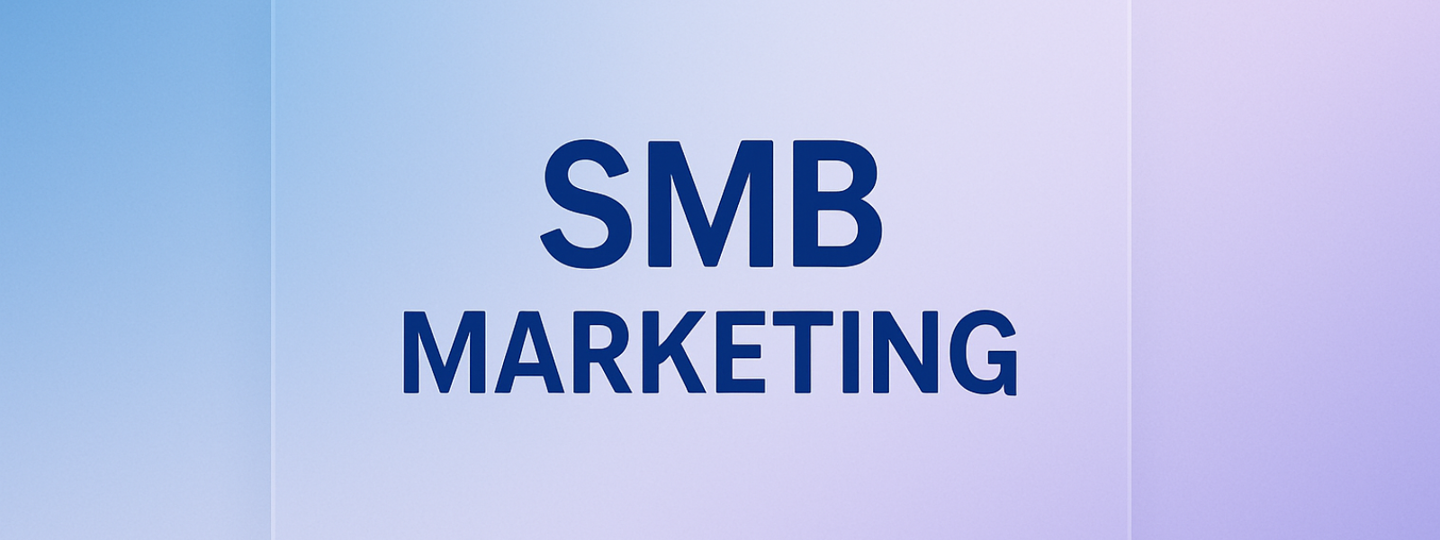 FinalSMBMarketingImage Glass-like SMB marketing banner in blue tones